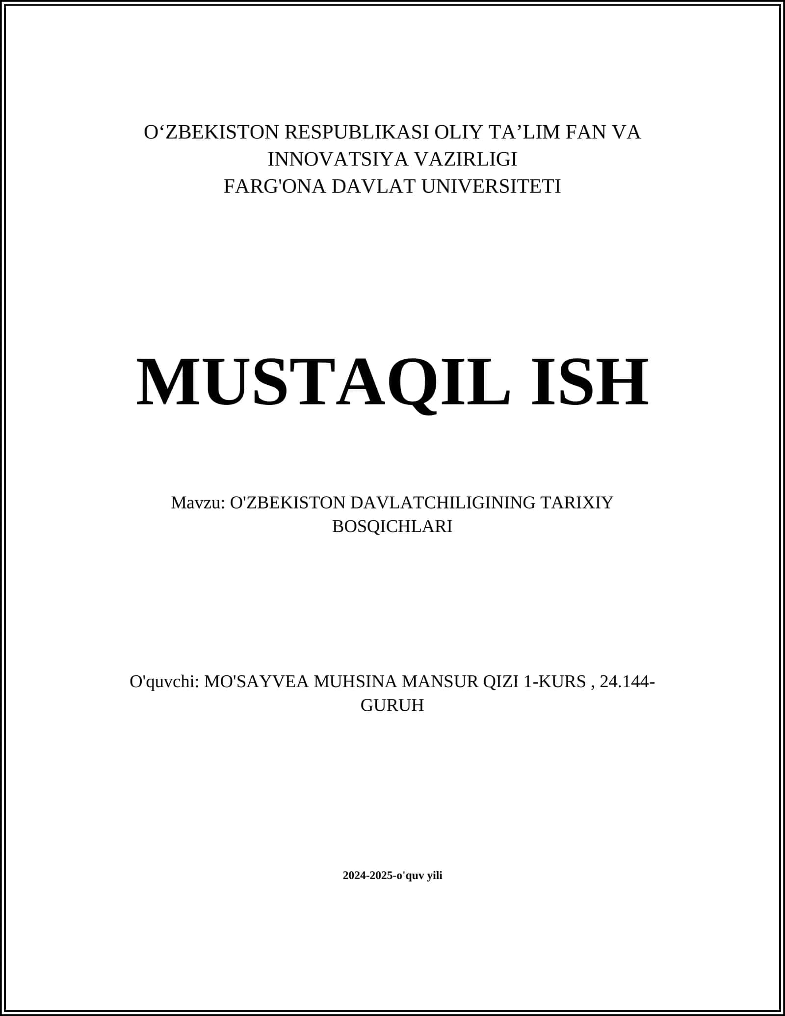 Qadimgi Xorazm Davlati