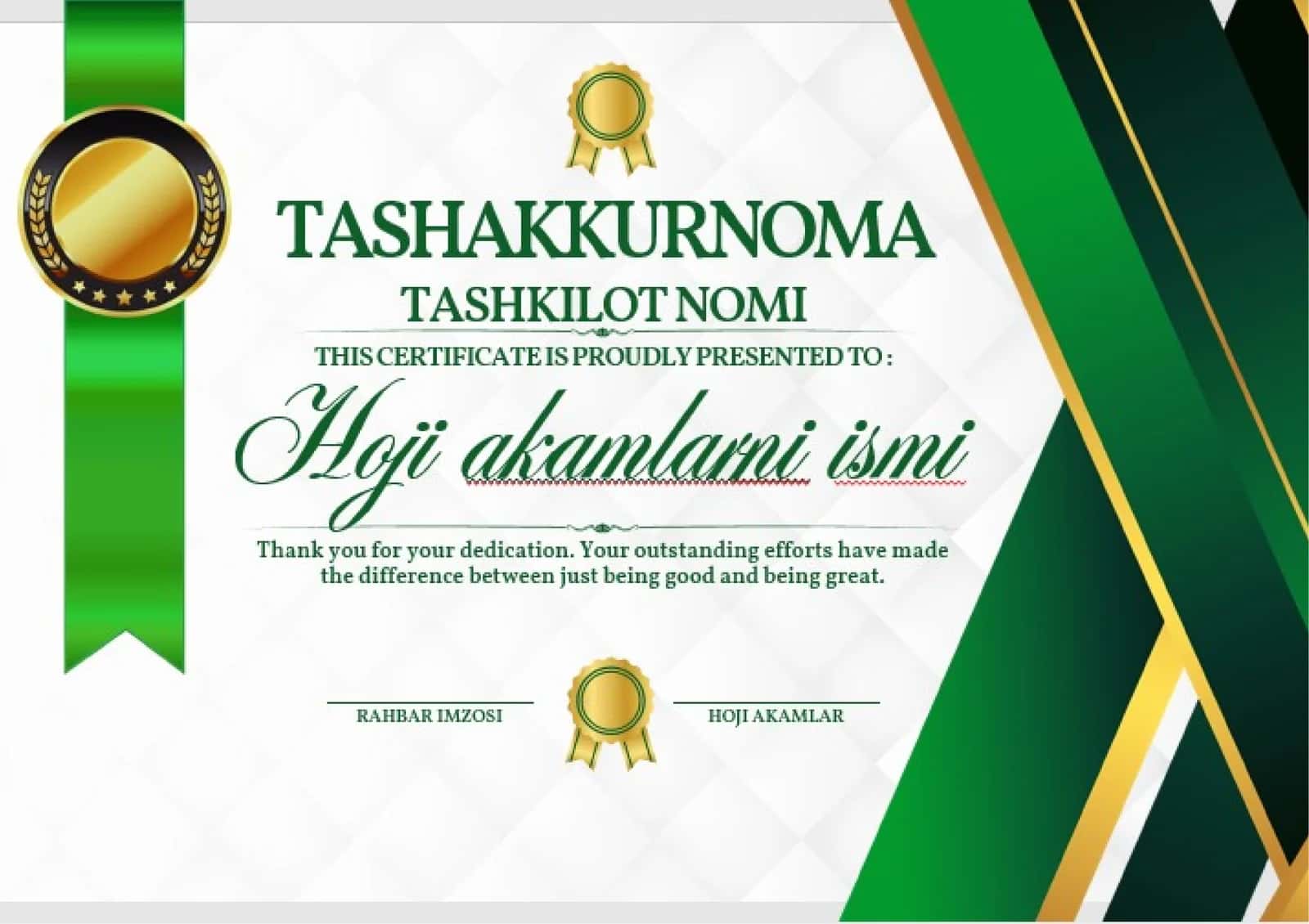 Tashakkurnoma