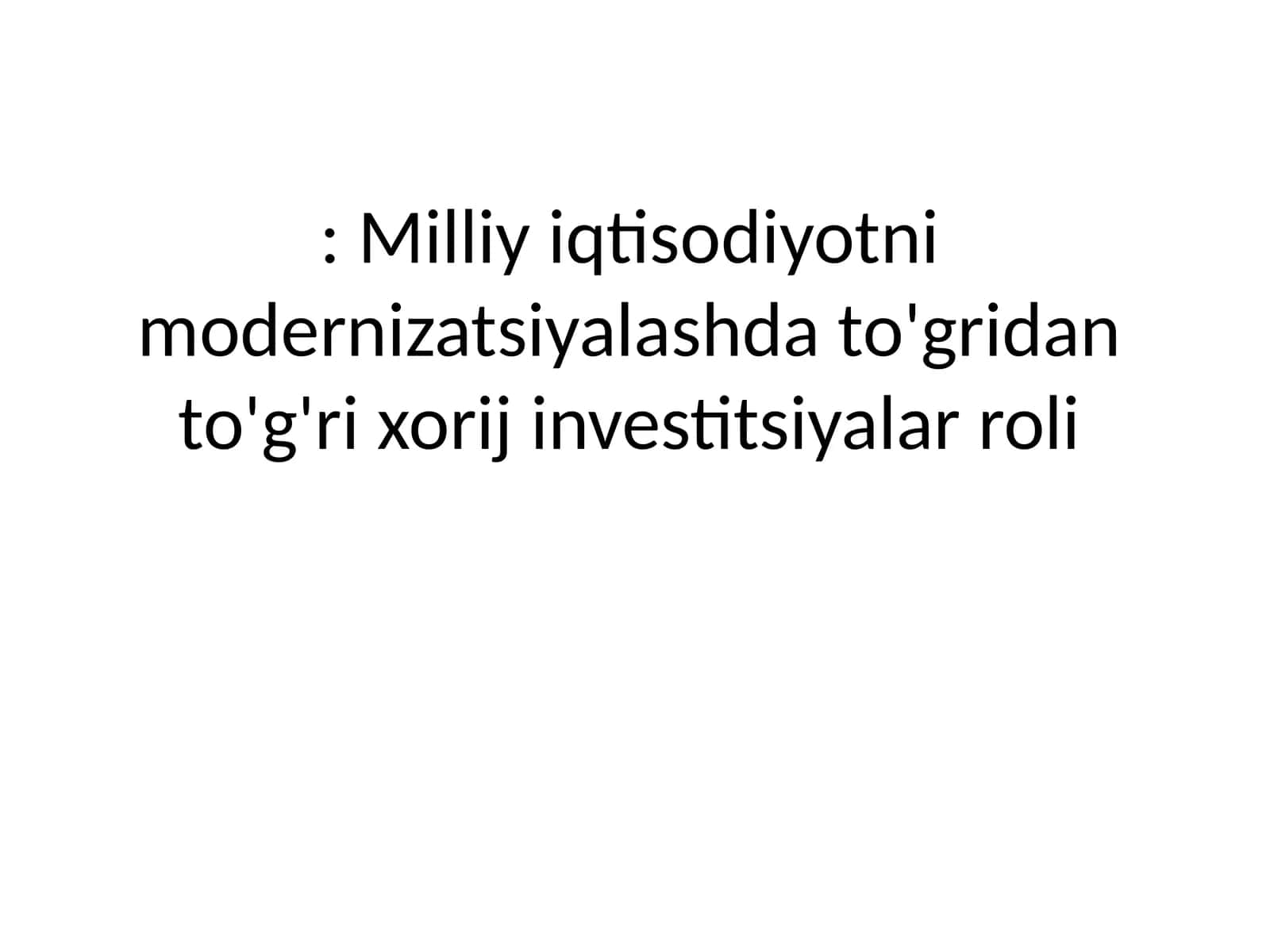 Investitsiyalar
