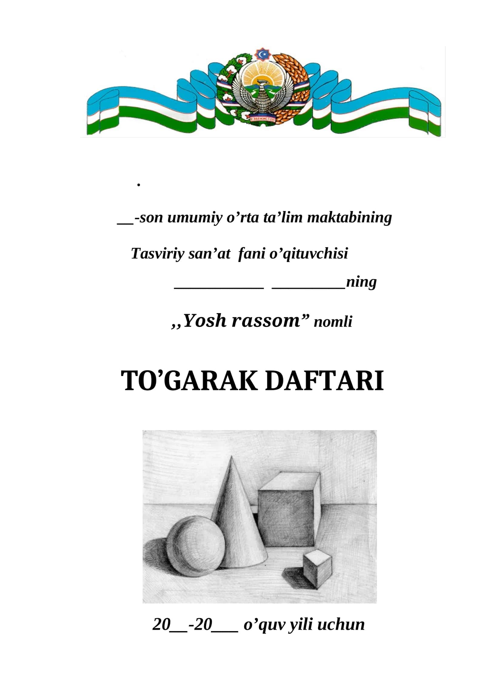 Tasviriy san'at to'garagi.
