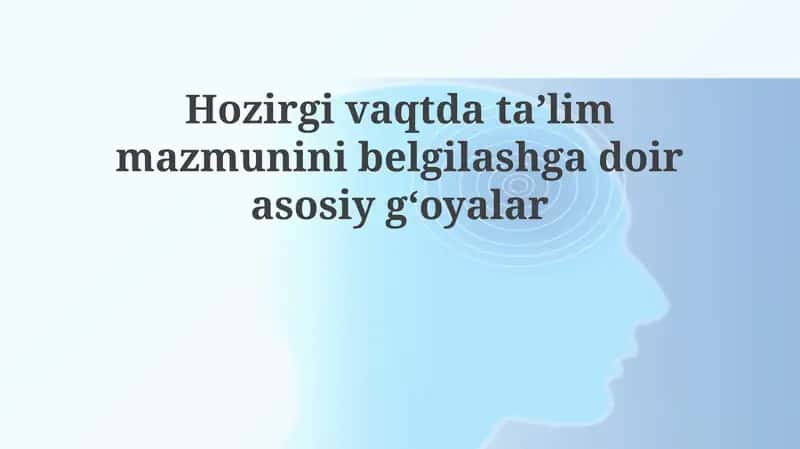 Global kompetensiyalar va XXI asr ko'nikmalari