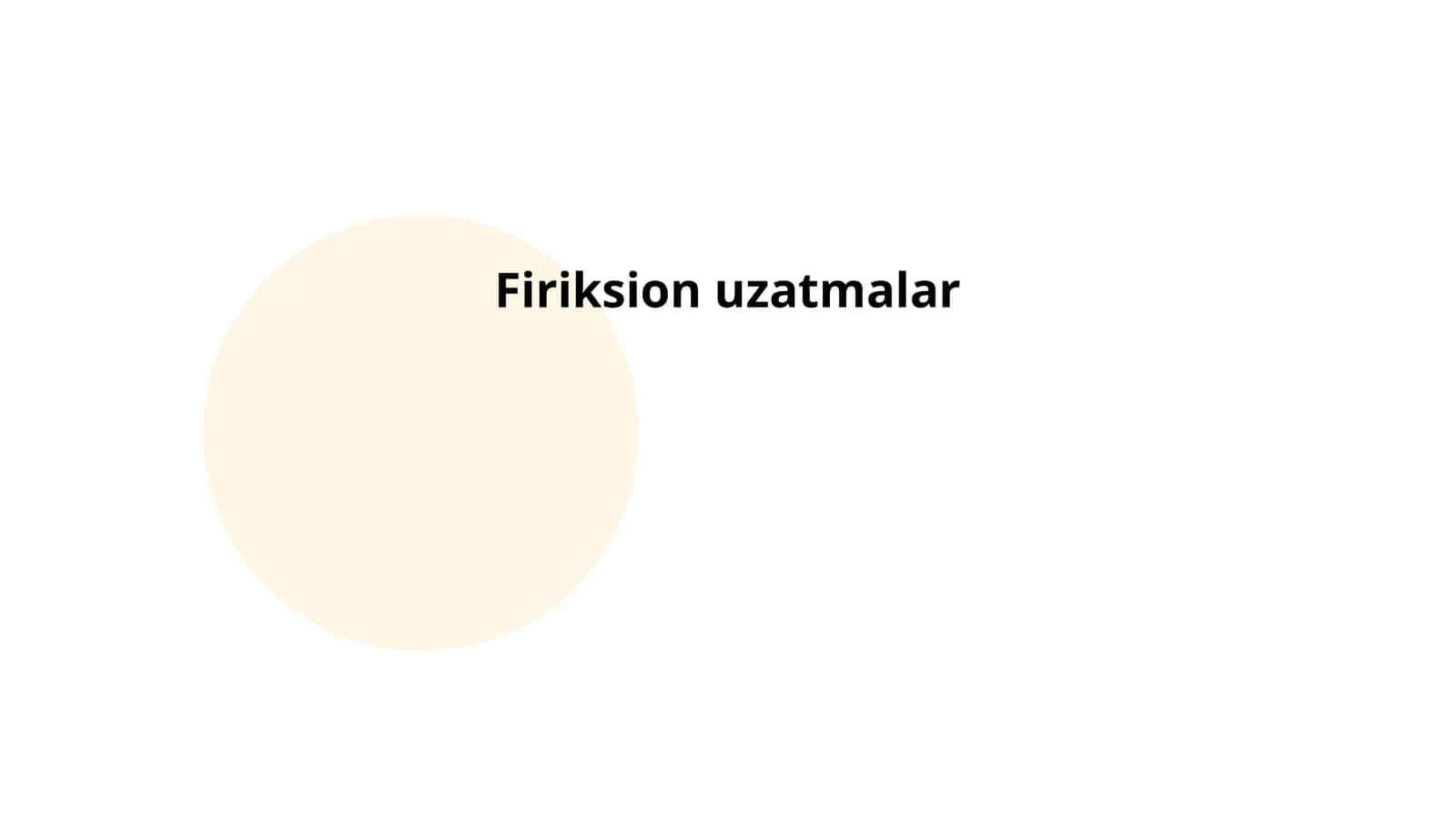 Firiksion uzatmalar