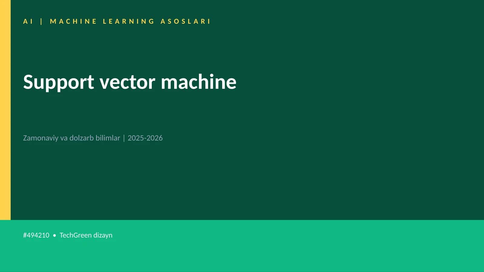 Support vector machine