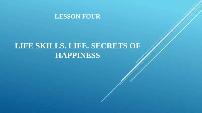 Life skills