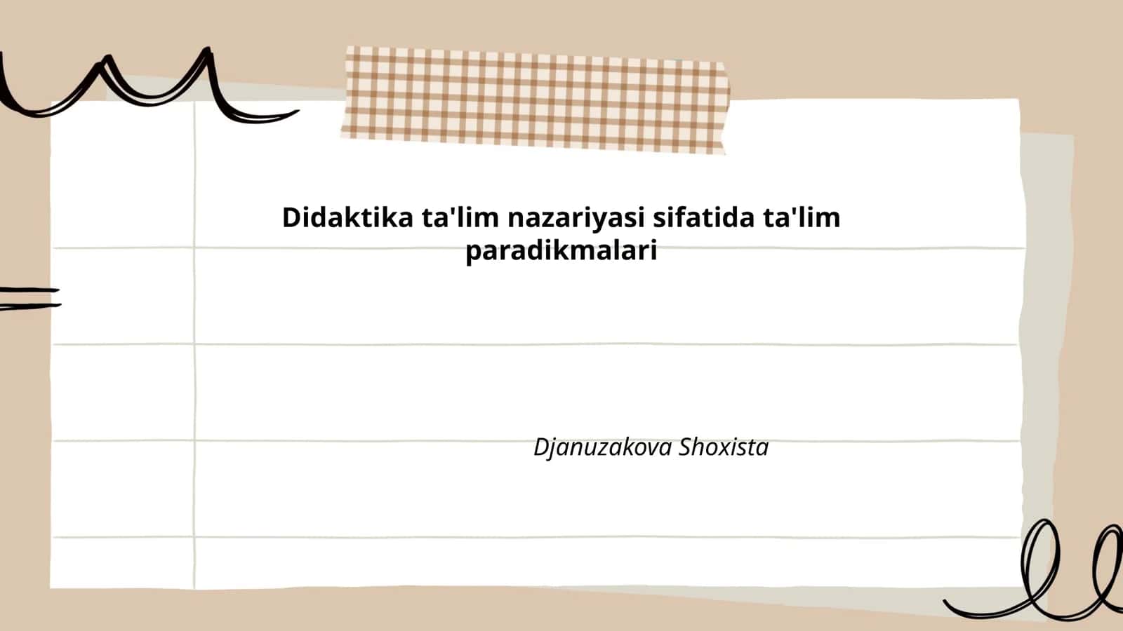 Ta'lim paradikmalari