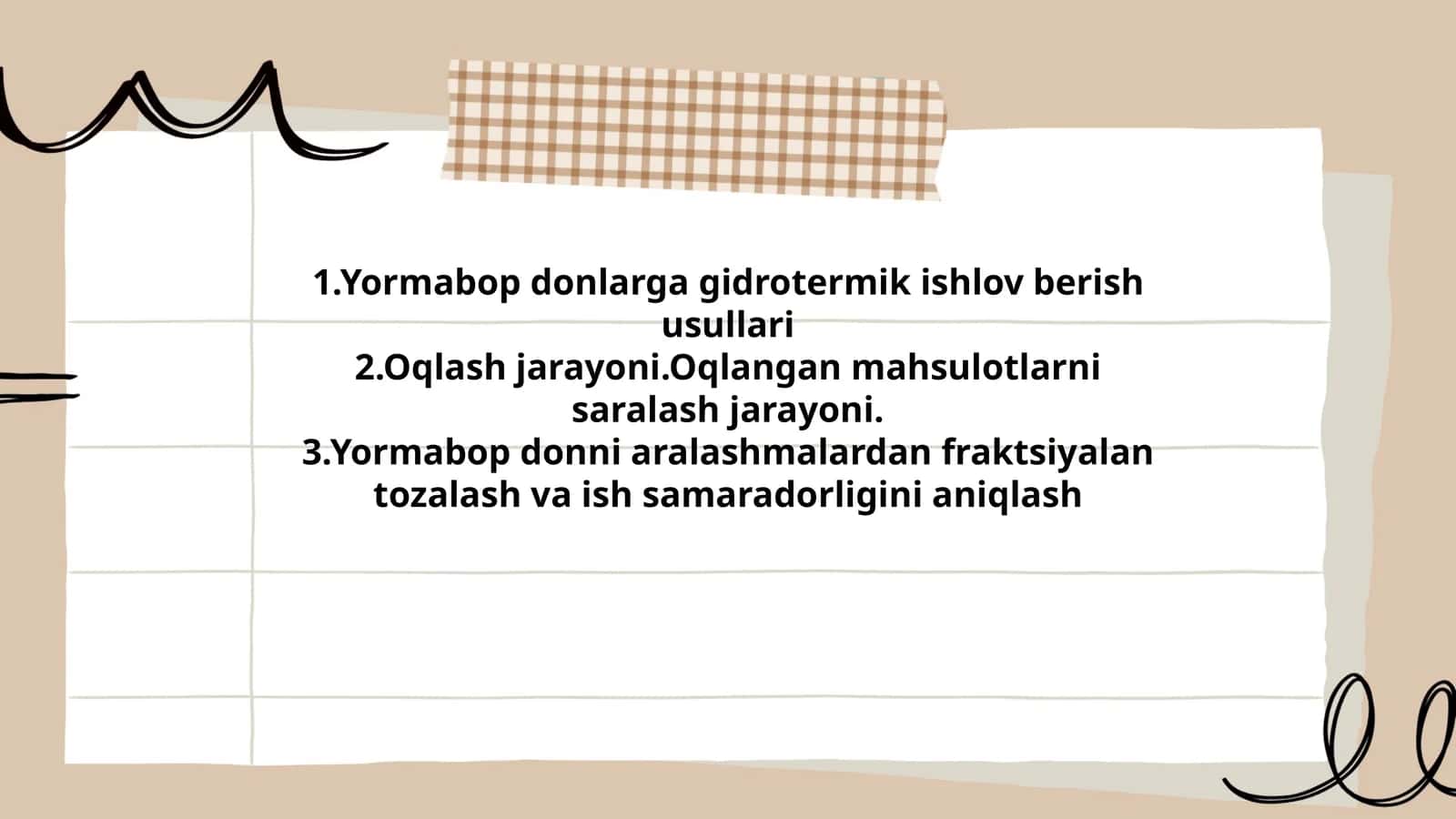 Yormabop donlarga gidrotermik ishlov berish usullari