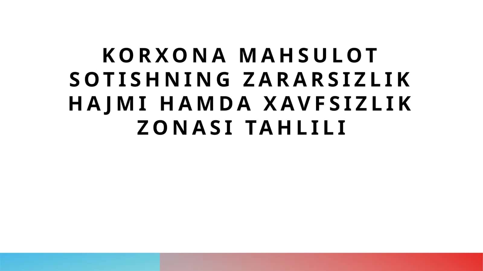 Zararsizlik hajmi va xavfsizlik zonasi tahlili PPT | Break-even va risk tahlili prezentatsiya