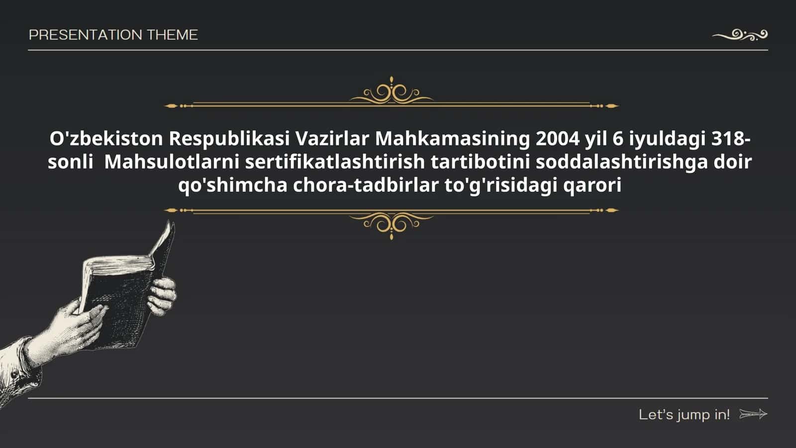 Mahsulotlarni sertifikatlashtirish tartibotini soddalashtirish