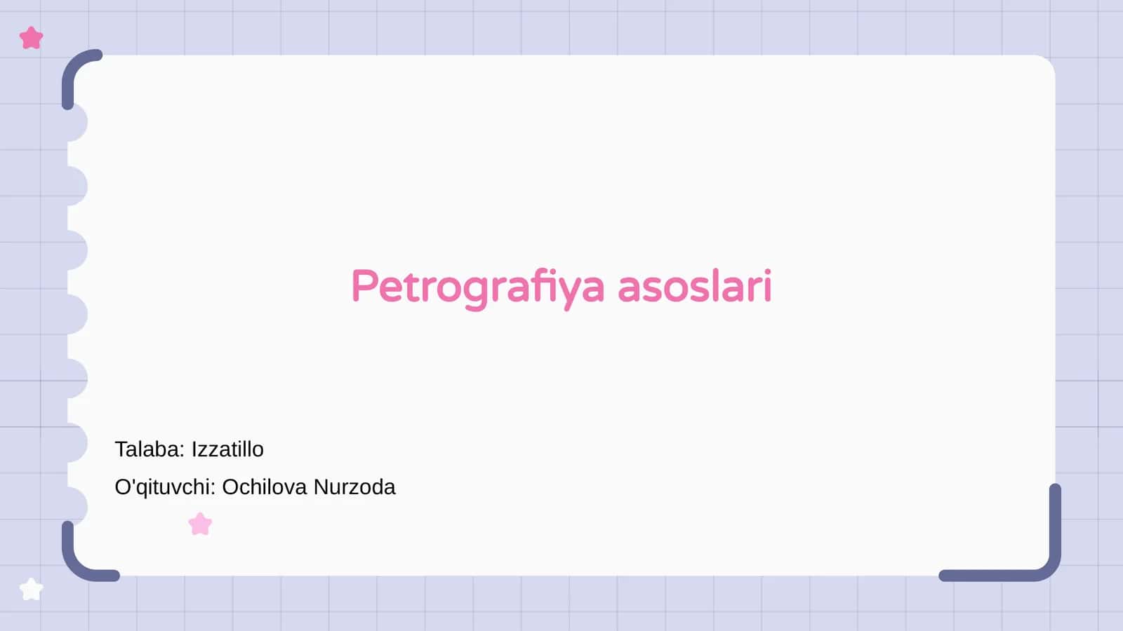 Petrografiya asoslari
