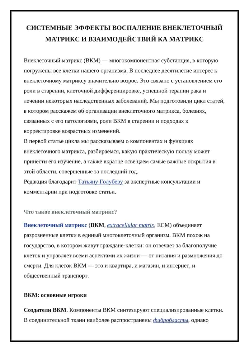 Внеклеточный матрикс