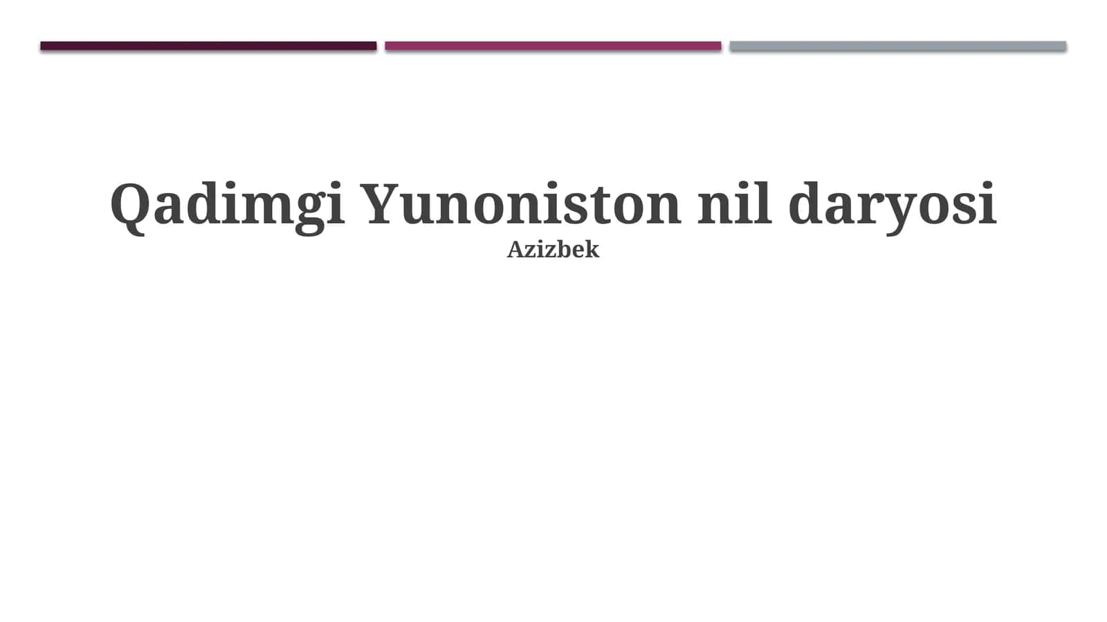 Qadimgi Yunoniston va Nil daryosi: Geografik aloqalar va savdo