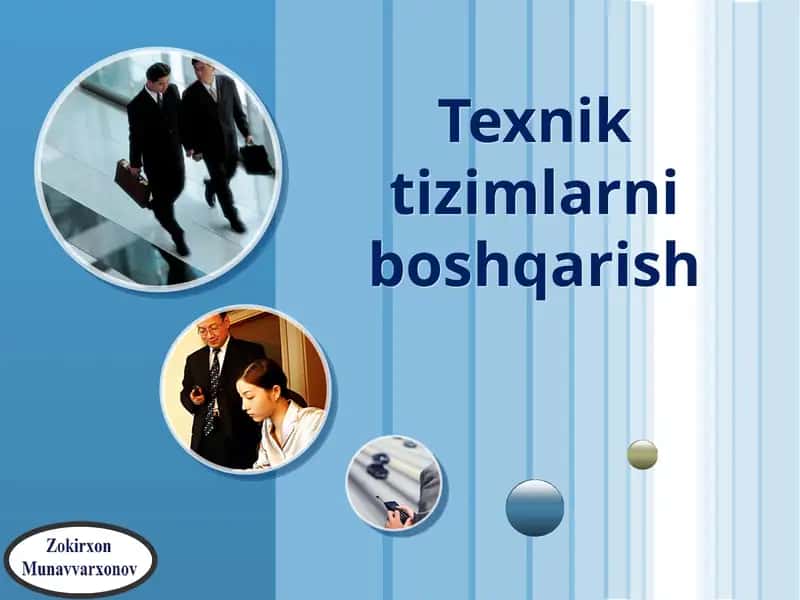 Texnik tizimlarni boshqarish