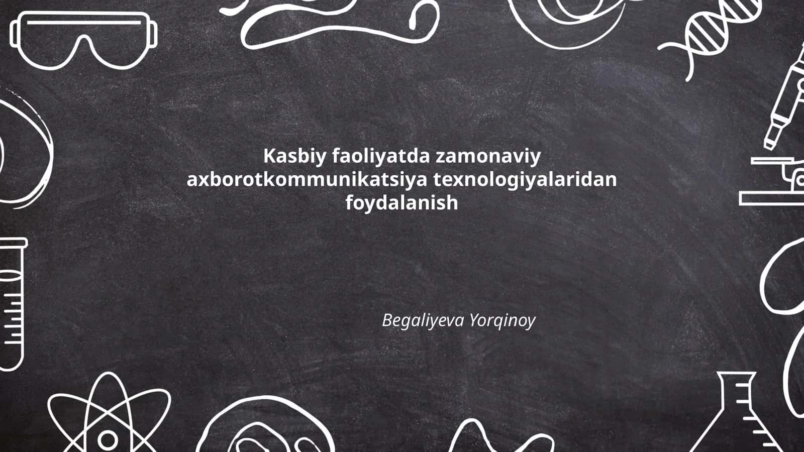 AKTning kasbiy faoliyatda qo‘llanilishi