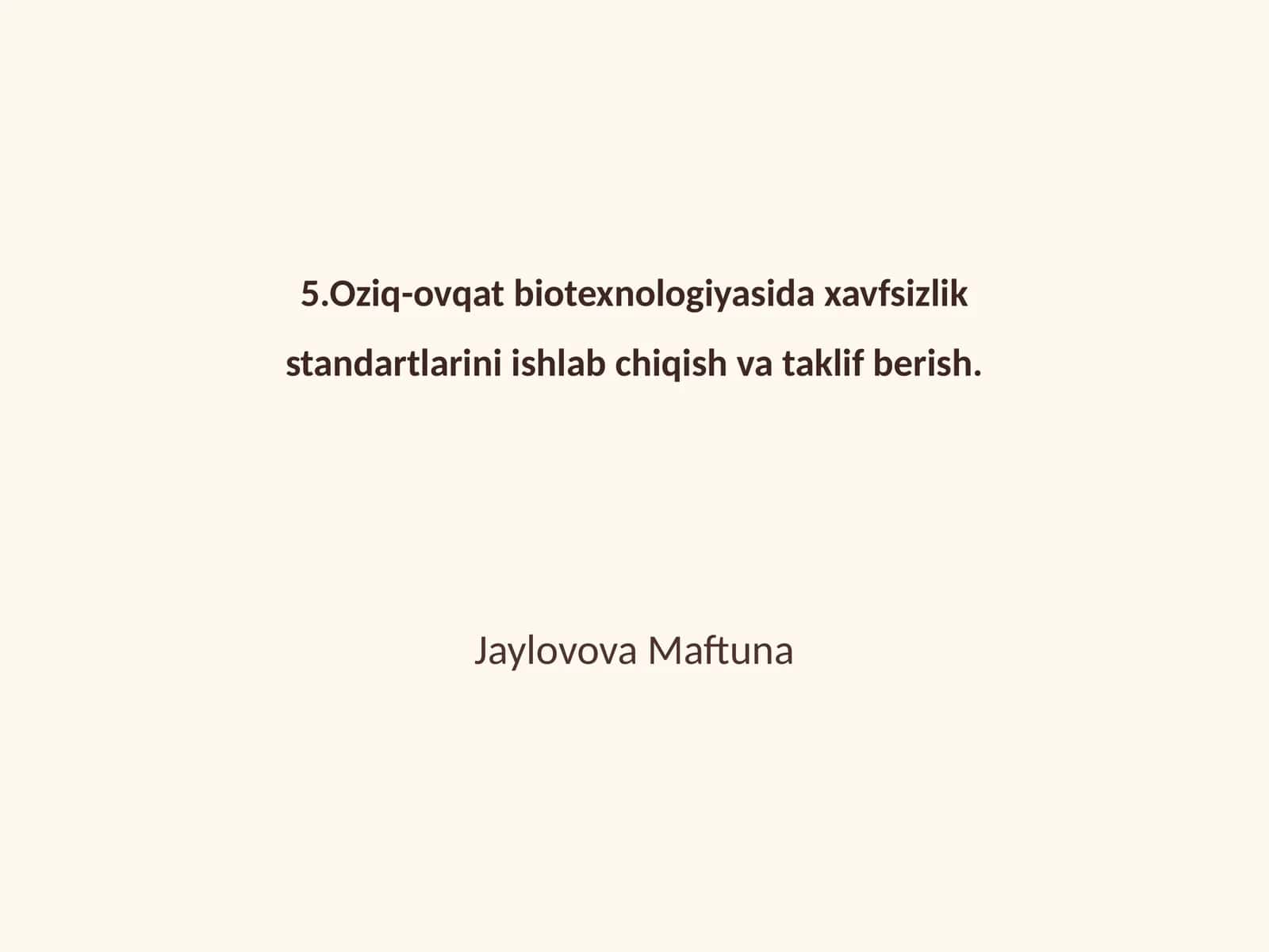 Biotexnologiya Hayotiy Jarayonlar