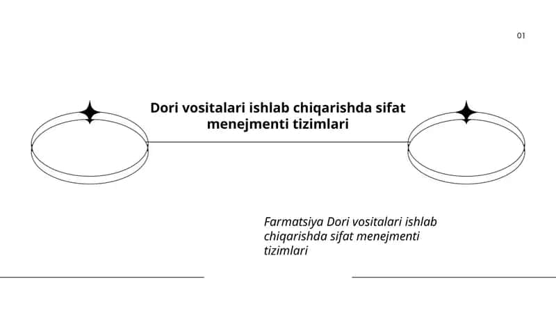 Dori vositalari ishlab chiqarishda sifat menejmenti tizimlari