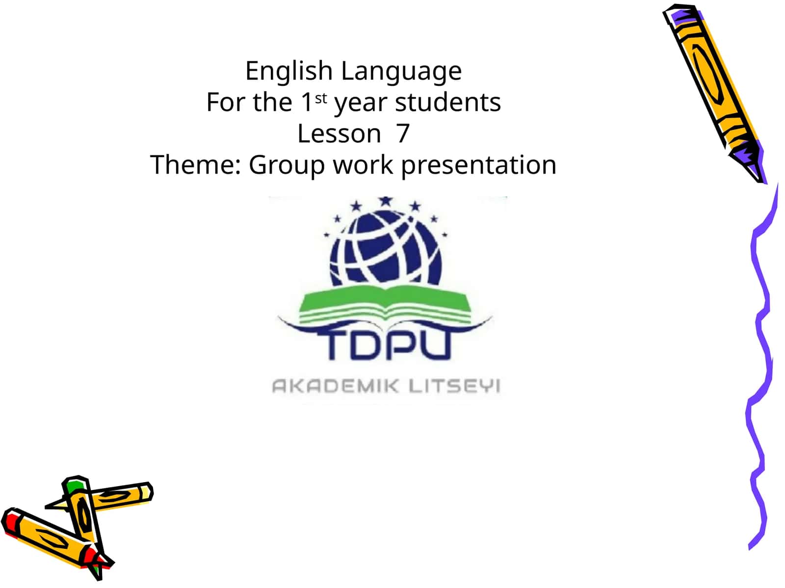 Group work presentation