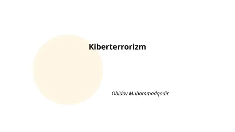 Kiberterrorizm
