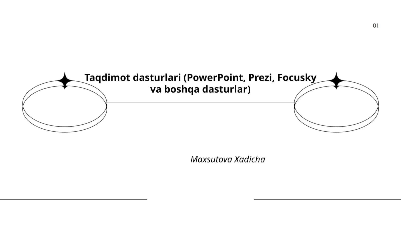 Taqdimot dasturlari (PowerPoint, Prezi, Focusky va boshqa dasturlar)