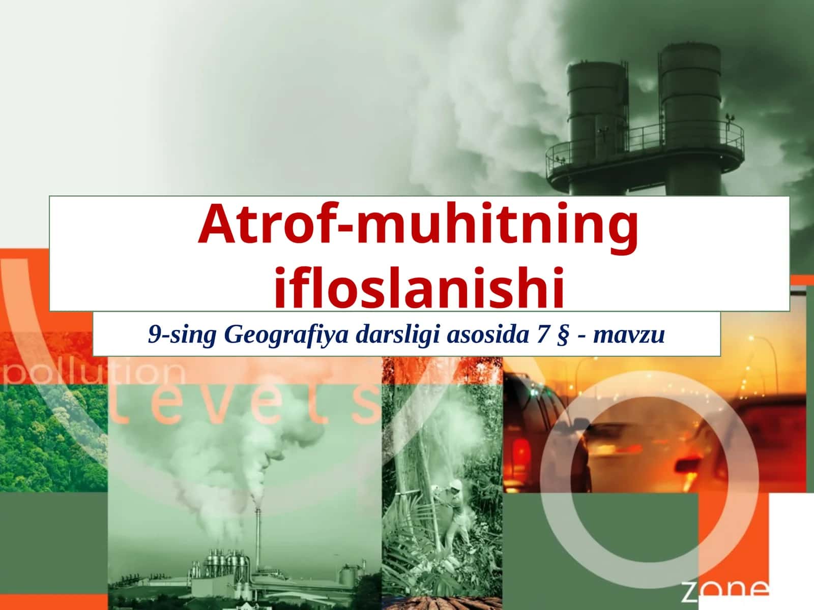 Atrof-muhitning ifloslanishi