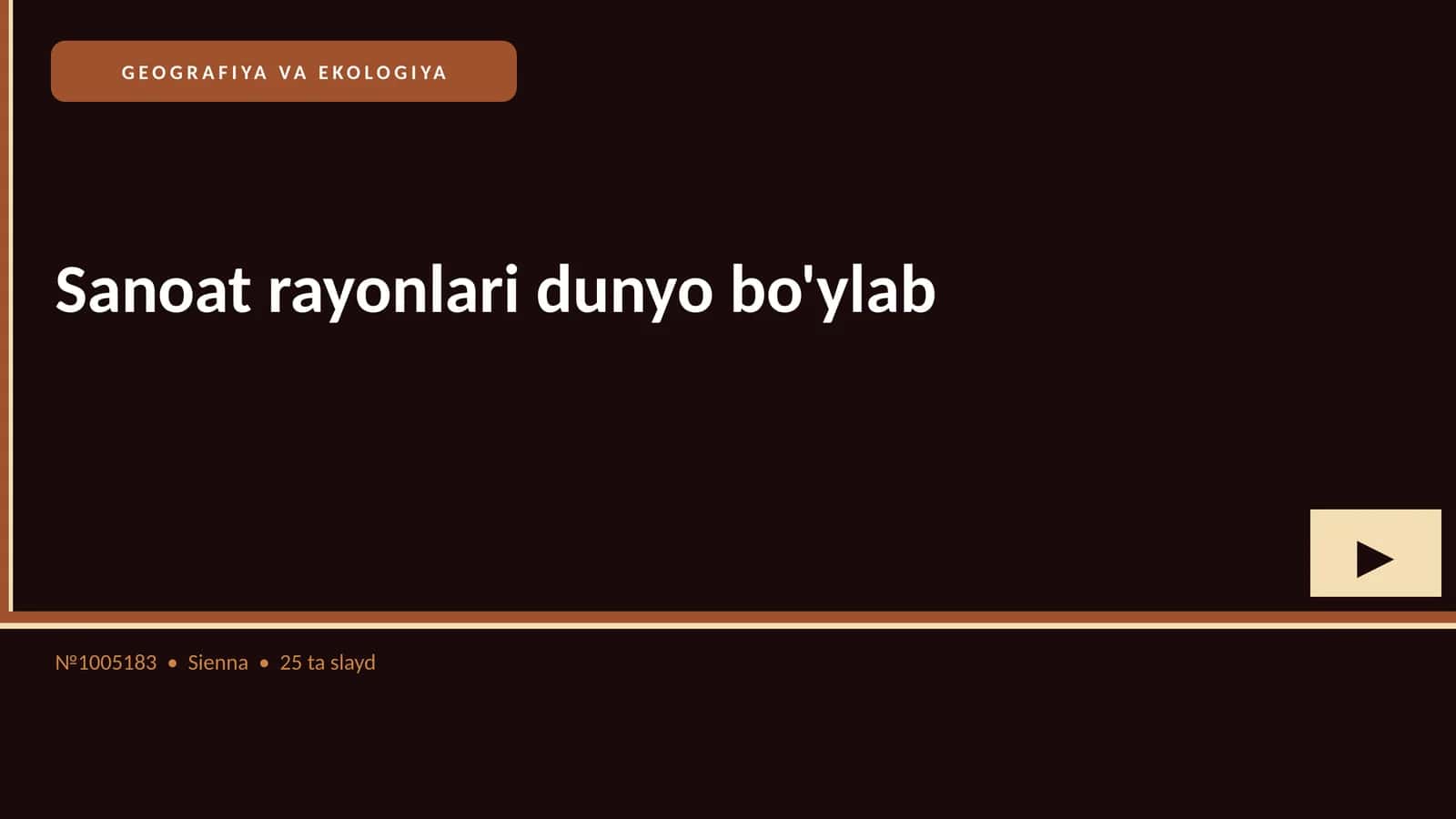 Sanoat rayonlari dunyo bo'ylab