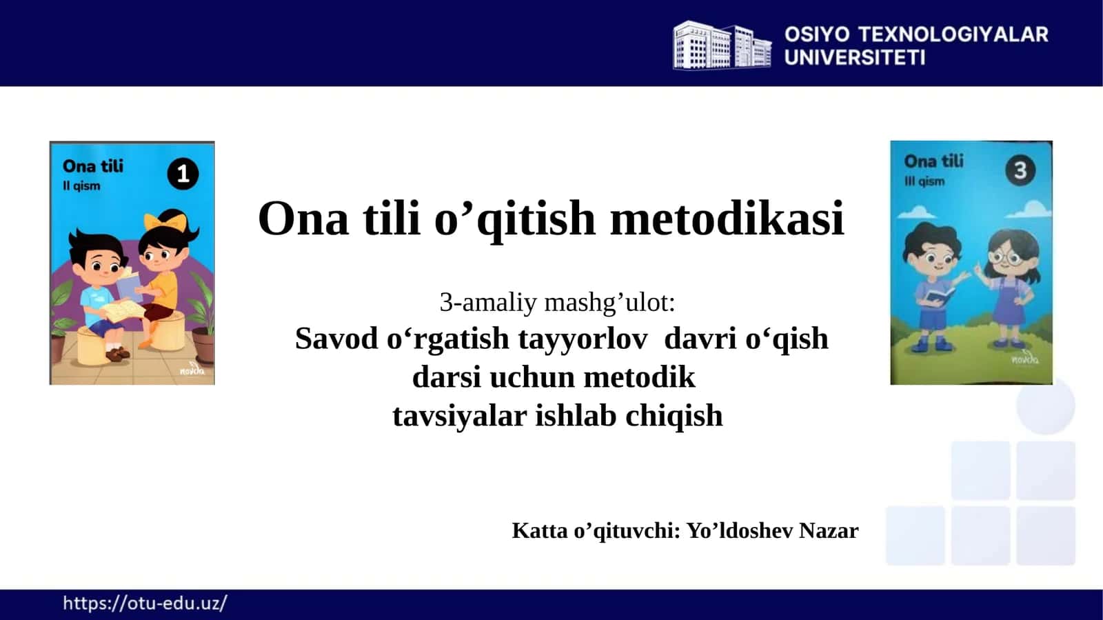Onatilio’qitishmetodikasi