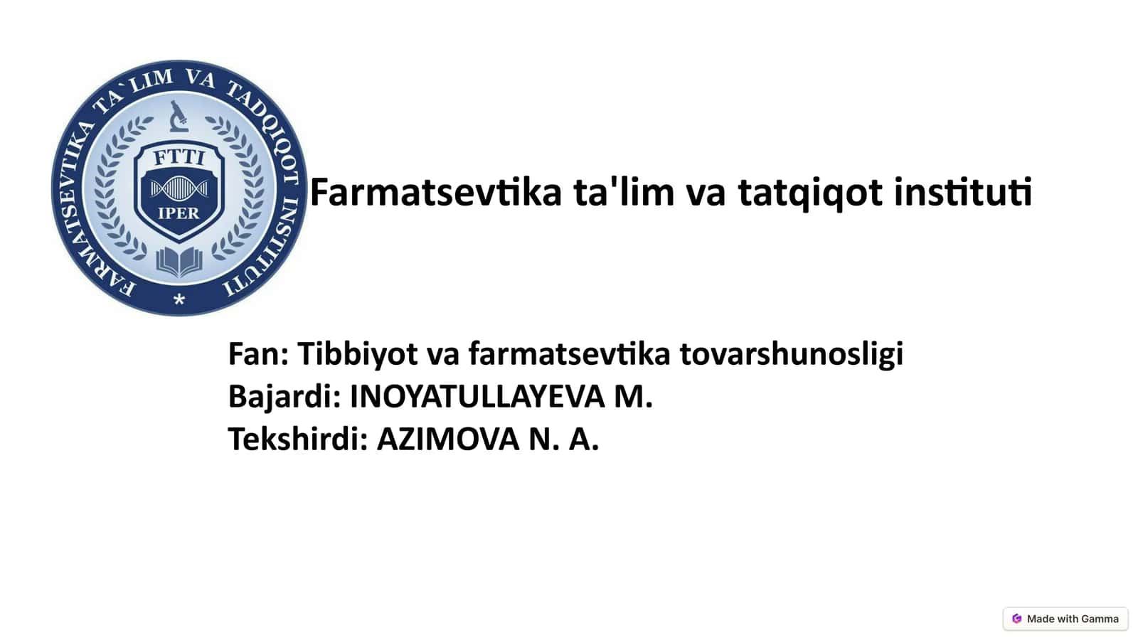 Tovarshunoslik jarayonida farmatsevtik tovarlar standartlari va ularning ahamiyati