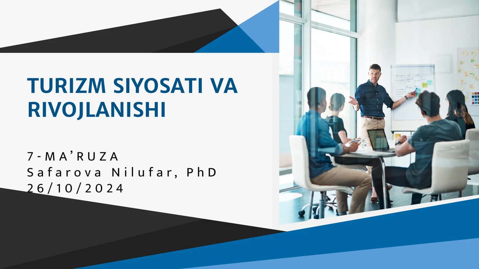 TURIZM SIYOSATI VA RIVOJLANISHI