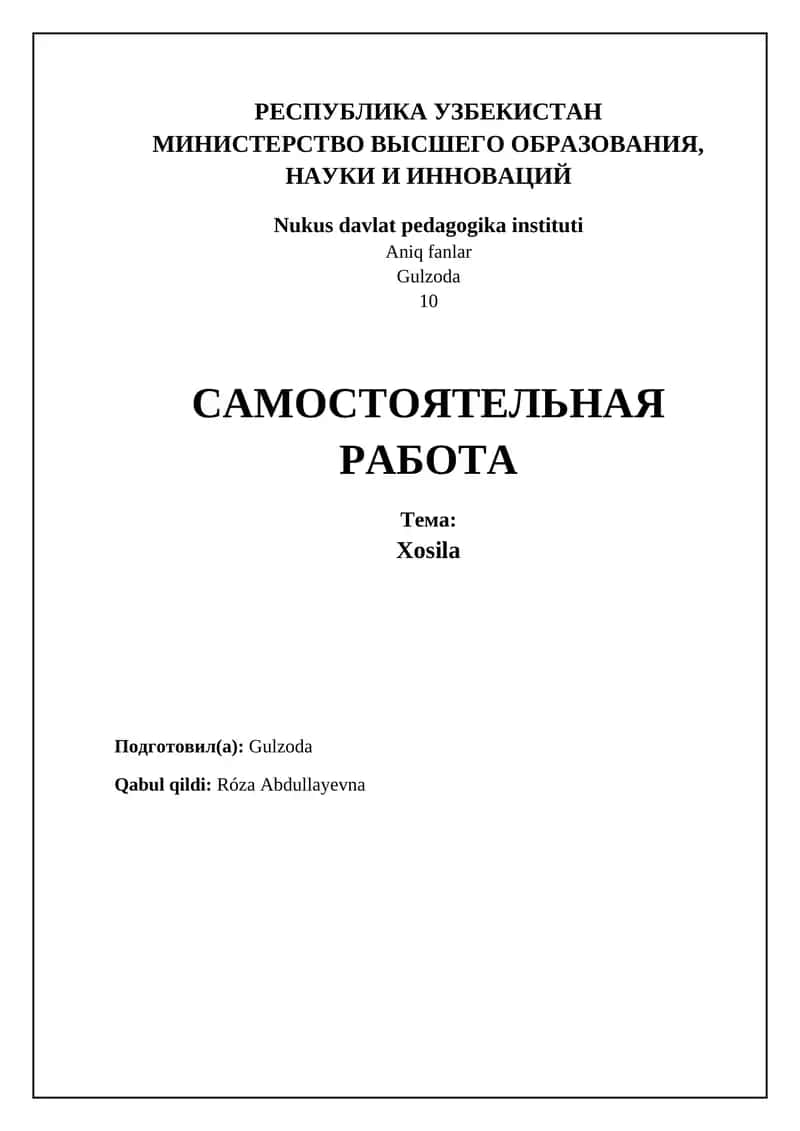 Xosila