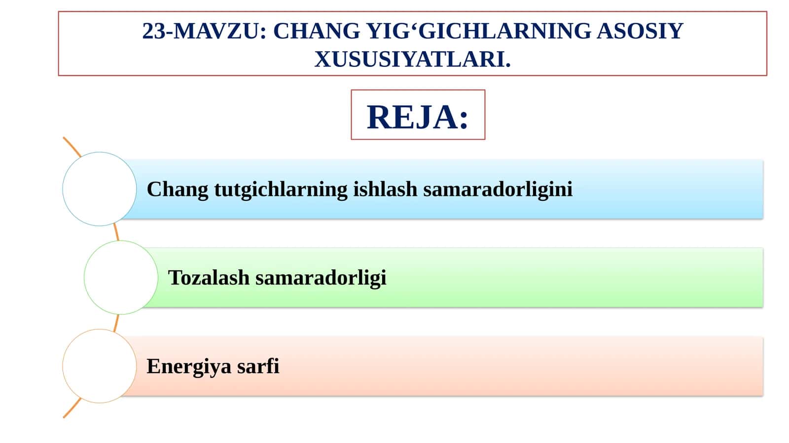 CHANG YIG‘GICHLARNING ASOSIY XUSUSIYATLARI