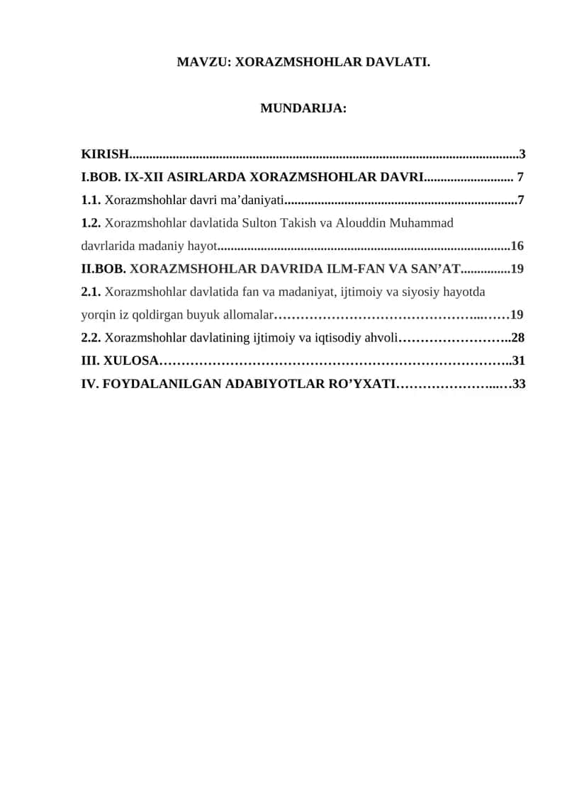 XORAZMSHOHLAR DAVLATI
