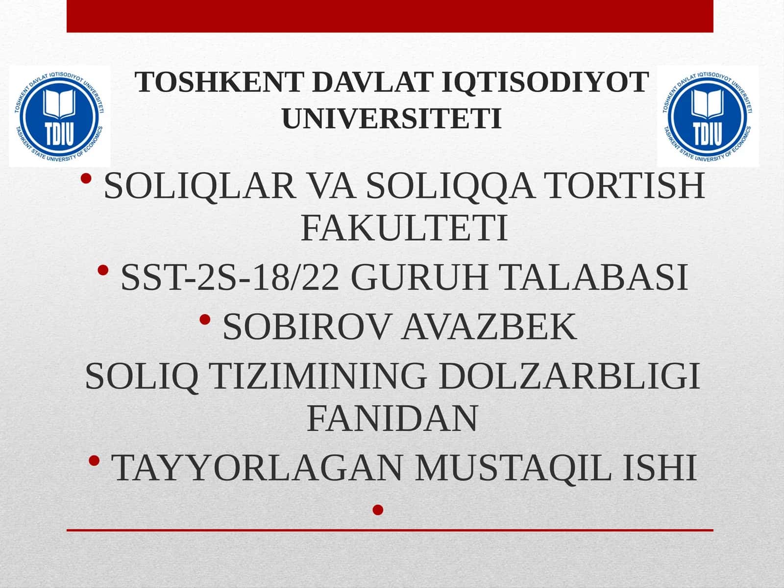 Ssolig' iqtisodi va moliyaviy asoslari