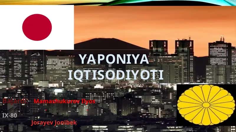 YAPONIYA IQTISODIYOTI