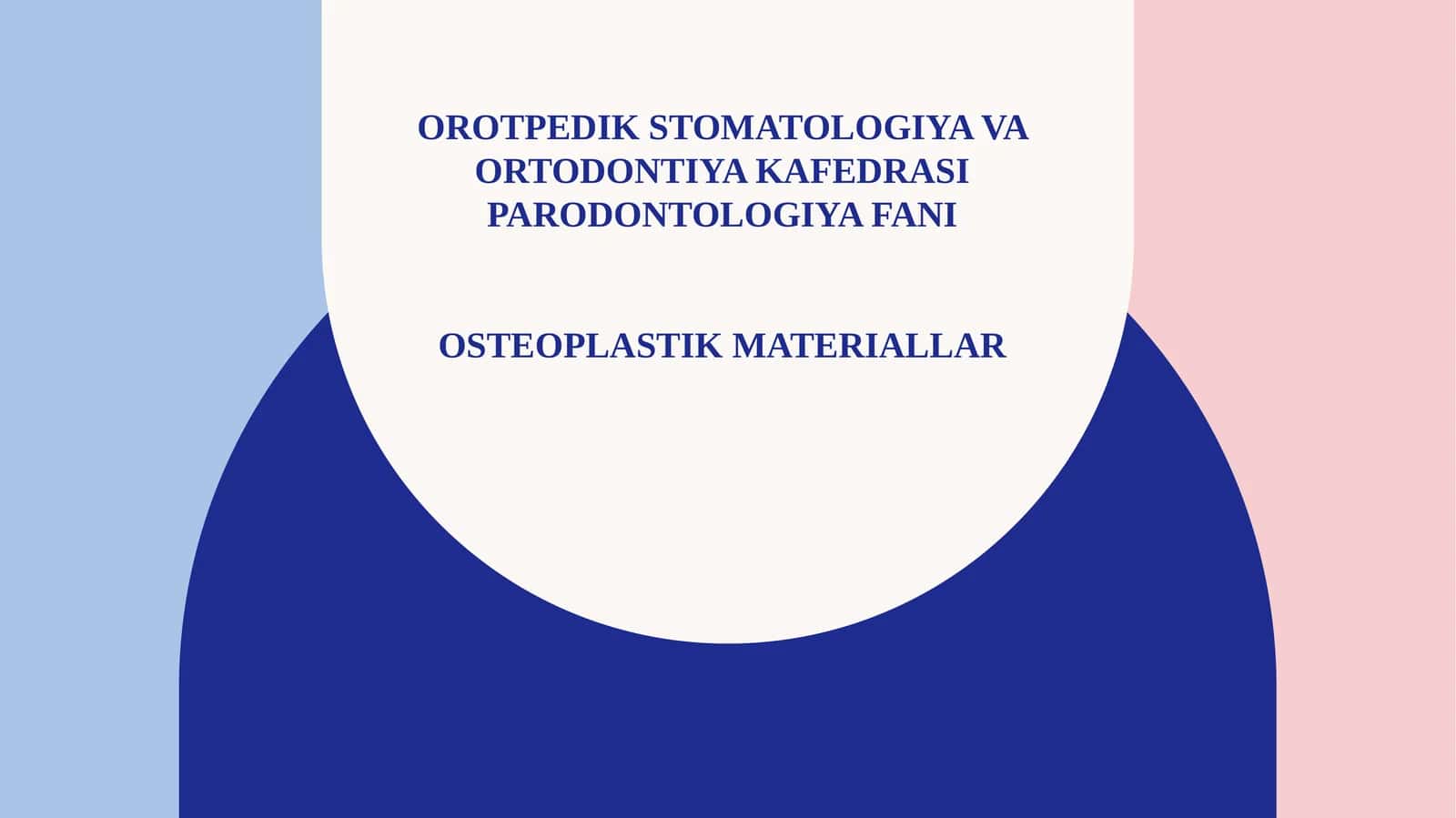 Osteoplastik materiallar