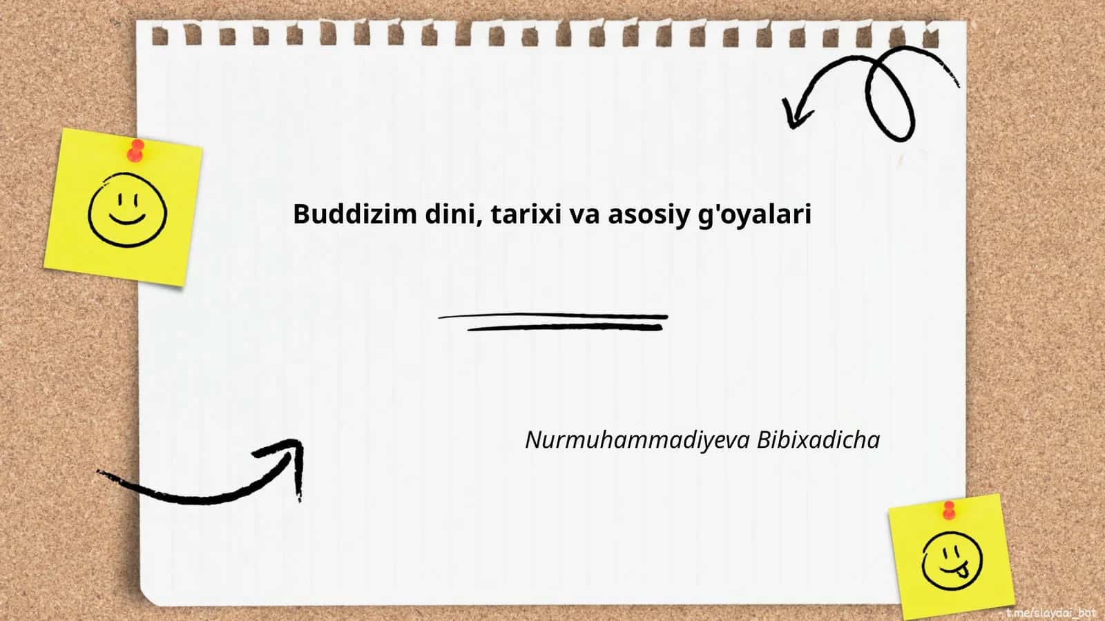 Buddizim dini, tarixi va asosiy g'oyalari