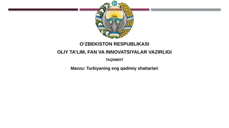 Turkiyaning eng qadimiy shaharlari