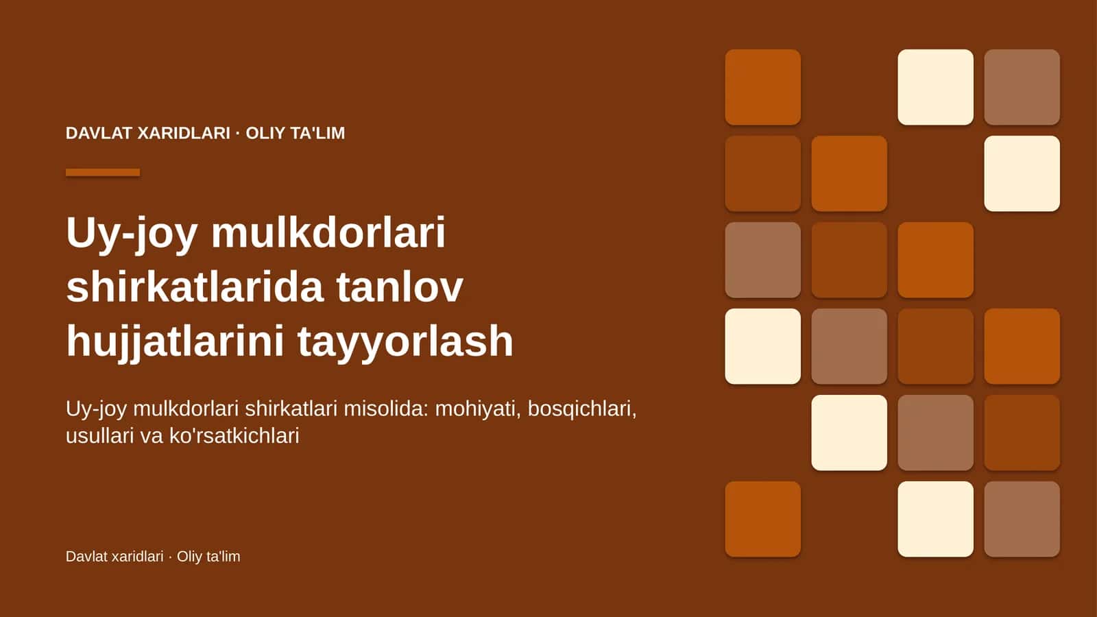 uy joy mulkdorlari shirkatlarida tanlov hujjatlarini tayyorlash 7445