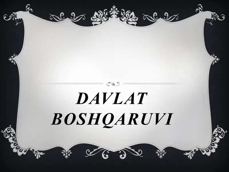Davlatboshqaruvi