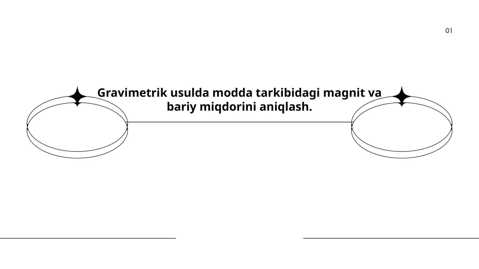 Gravimetrik usulda modda tarkibidagi magnit va bariy miqdorini aniqlash