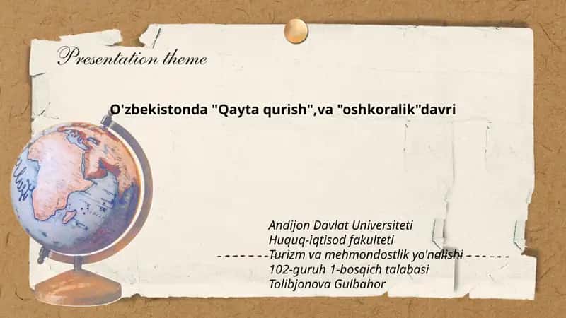 "Qayta qurish" va "oshkoralik" davri