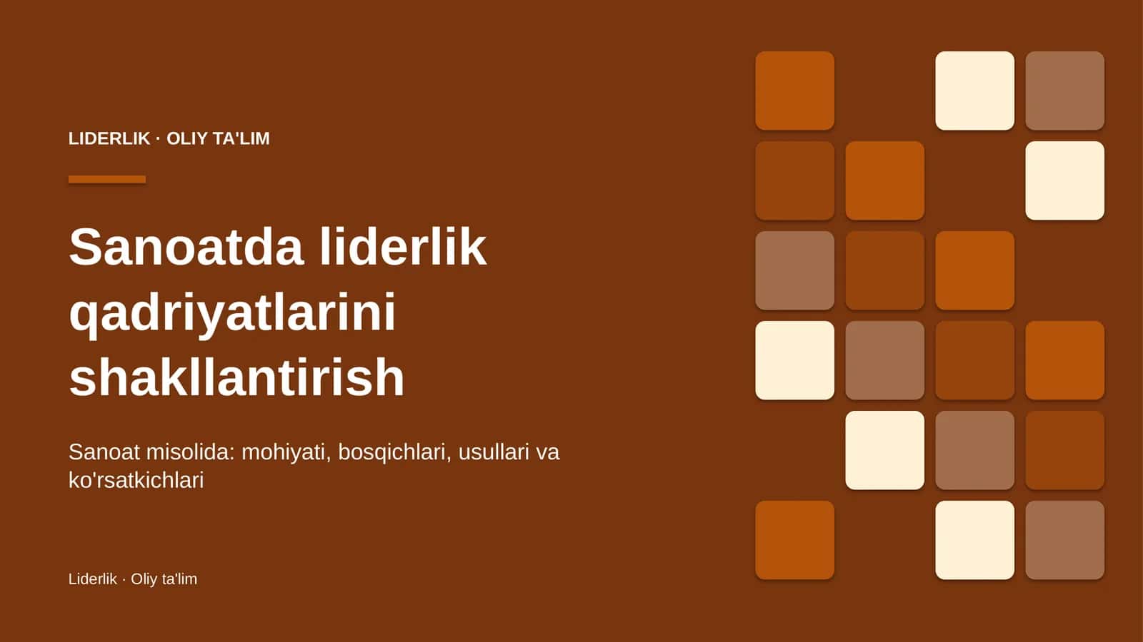 sanoatda liderlik qadriyatlarini shakllantirish 1428