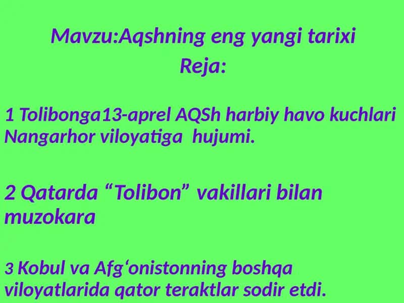 Aqshning eng yangi tarixi