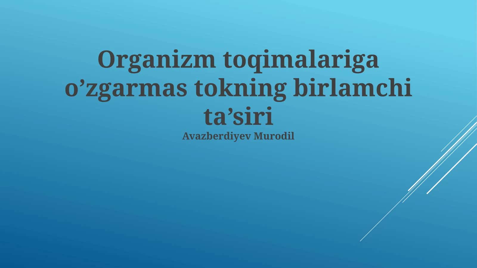 To'qimalar tarkibi