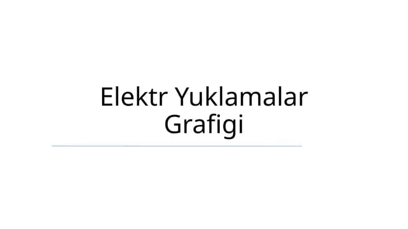 Elektr Yuklamalar Grafigi