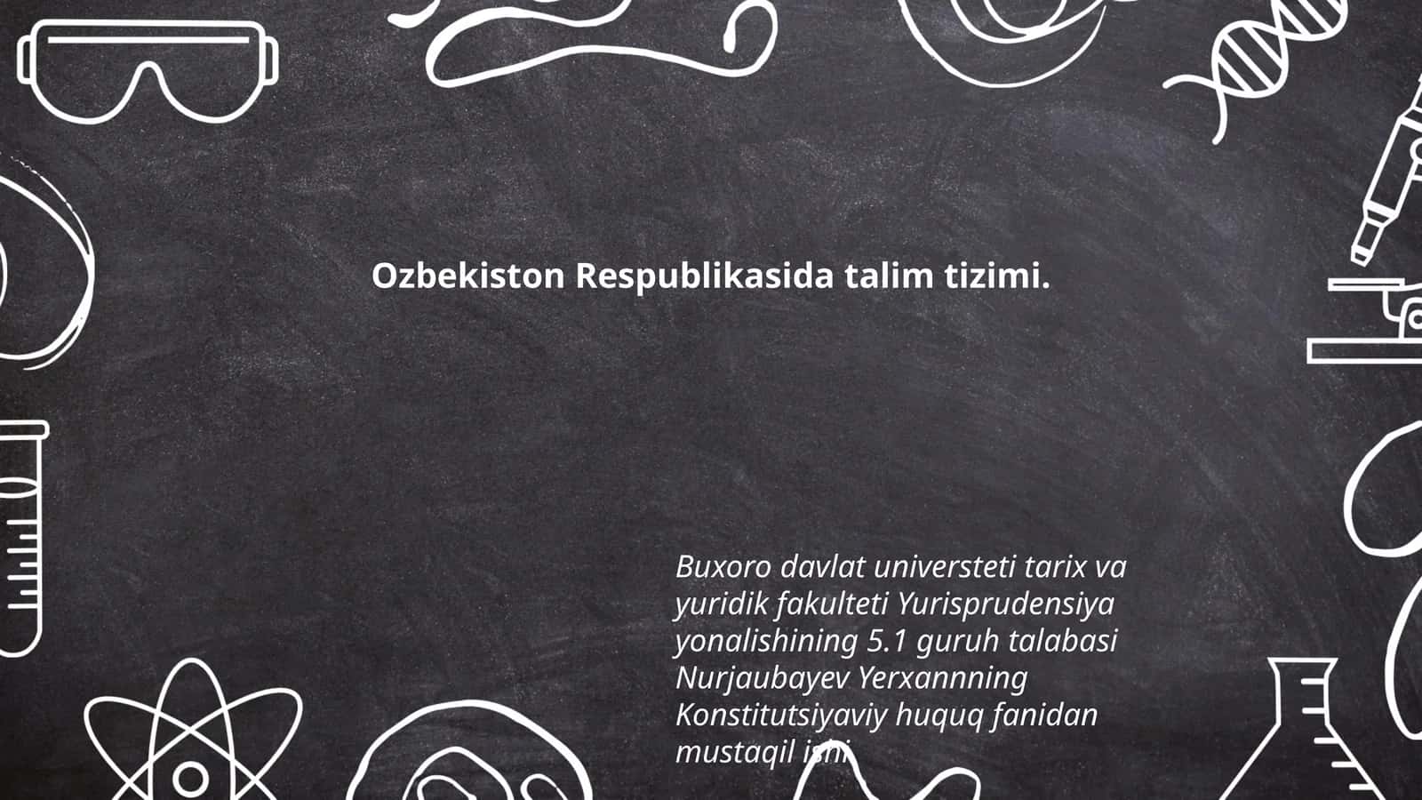 Konstitutsiyaviy huquq fanidan mustaqil ish