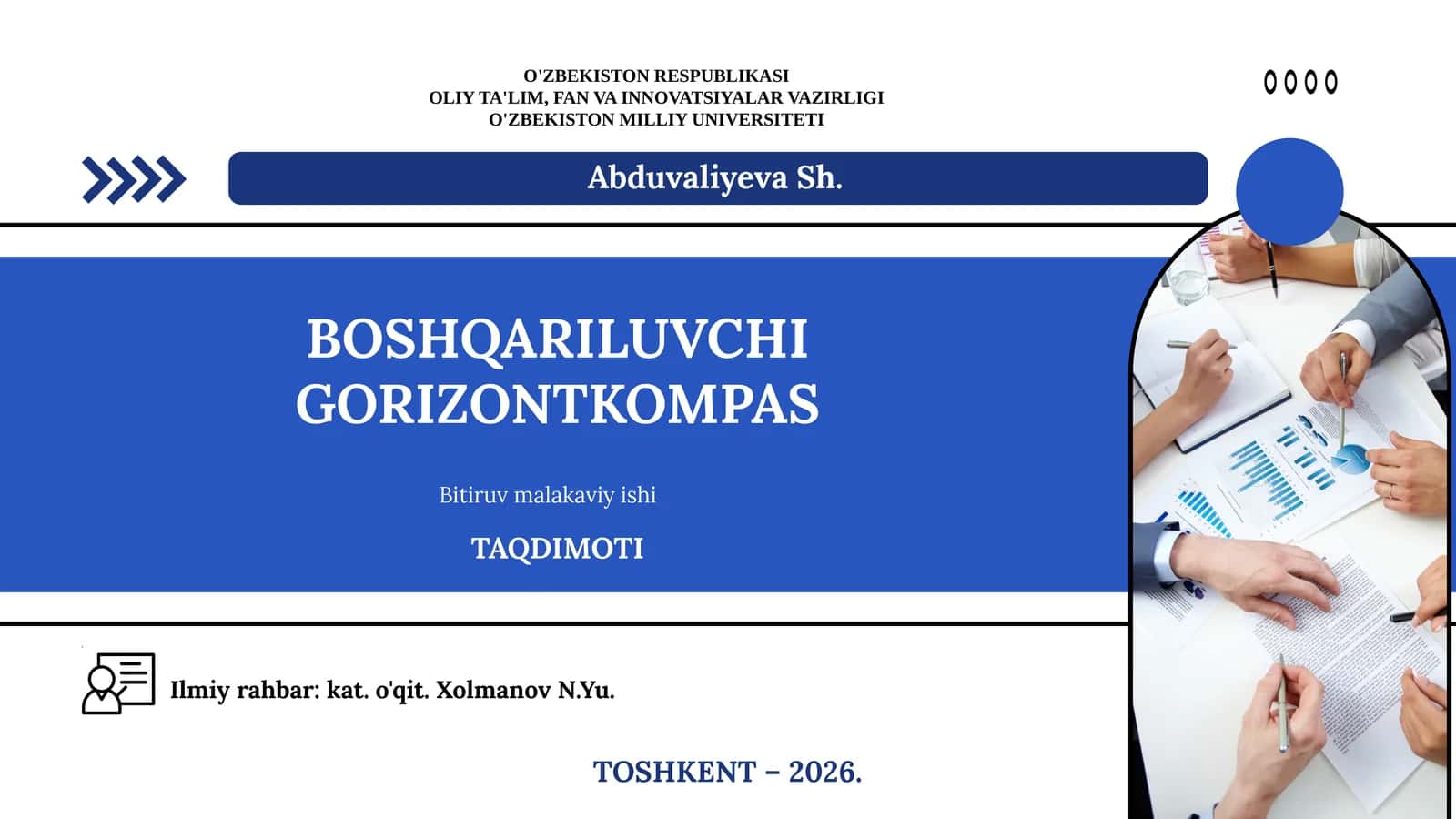BOSHQARILUVCHI GORIZONTKOMPAS
