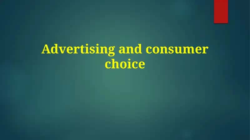 The Power of Persuasion: Advertising's Influence on Consumer Choice