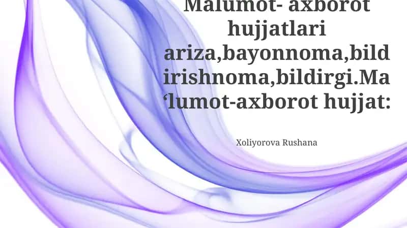 Axborot Hujjatlari