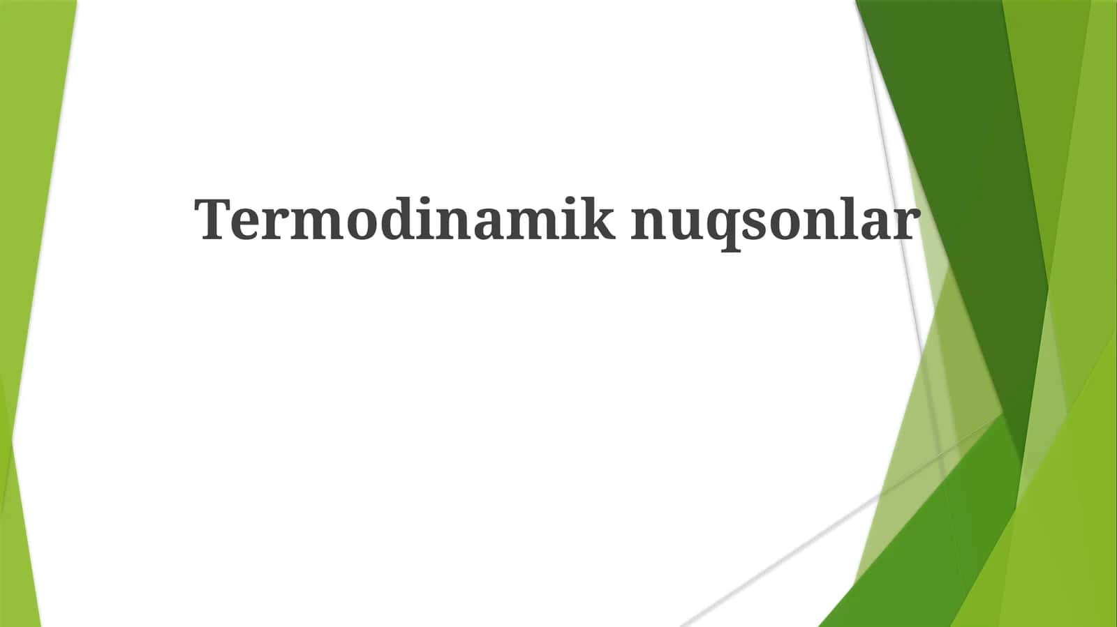 Termodinamiknuqsonlar