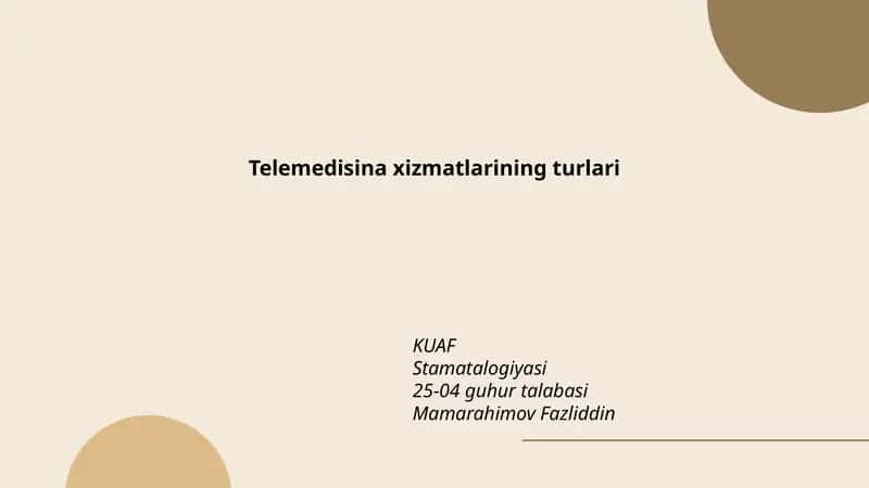 Real-vaqt video konsultatsiyalar (telekonsultatsiya)