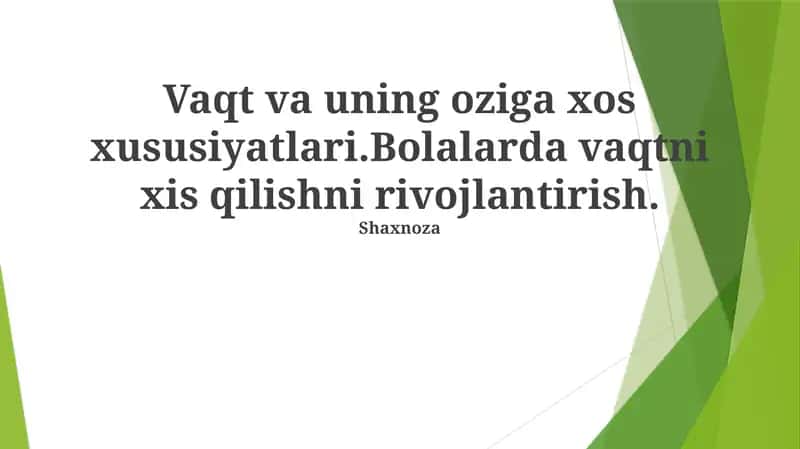 Biologik soatlar va vaqt